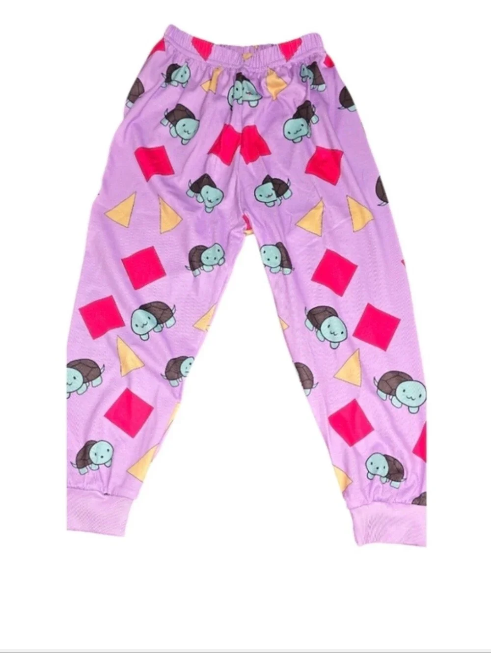 Kids Purple Alien & Shape Printed Long Sleeve Pajama Set